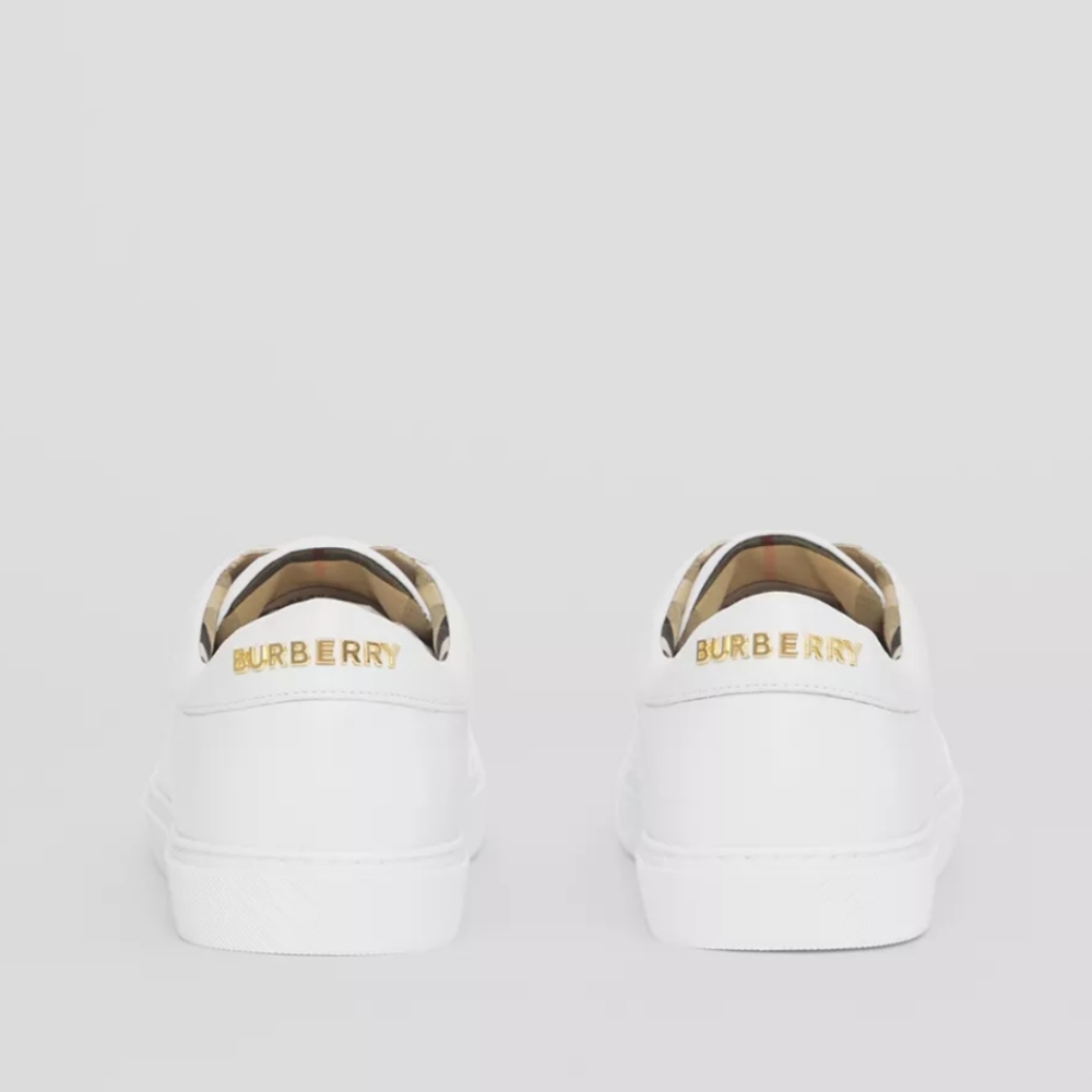 Brand new Burberry Logo Detail Leather Sneakers Item 80432101 - Picture 2 of 12